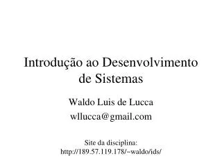introdu o ao desenvolvimento de sistemas