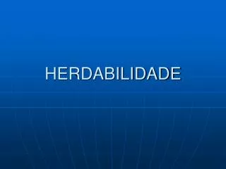 herdabilidade
