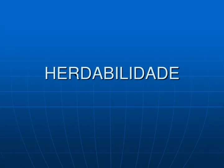 herdabilidade