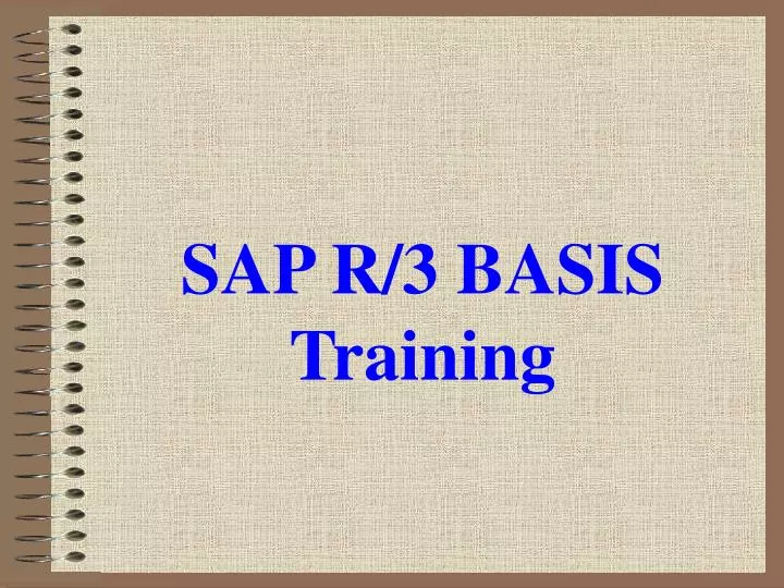 sap r 3 basis training