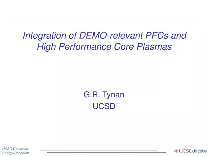 integration of demo relevant pfcs and high performance core plasmas