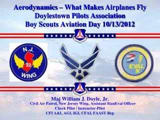 Maj William J. Doyle, Jr. Civil Air Patrol, New Jersey Wing, Assistant StanEval Officer