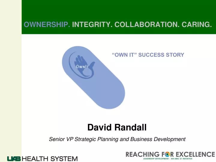 ownership integrity collaboration caring