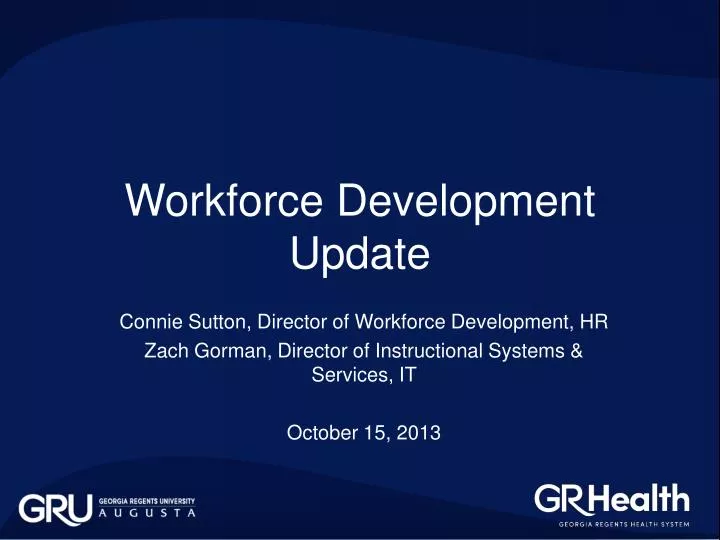 workforce development update