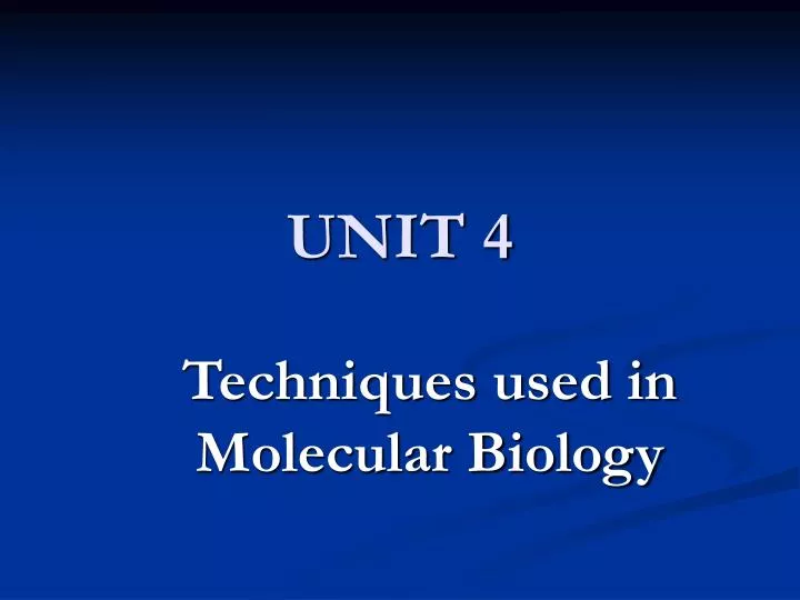 unit 4