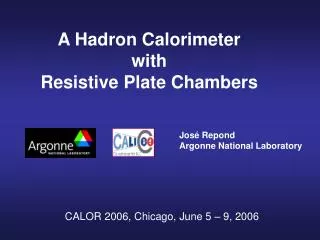 A Hadron Calorimeter with Resistive Plate Chambers