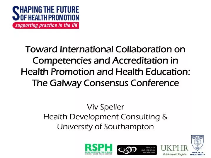 viv speller health development consulting university of southampton
