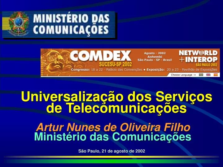 universaliza o dos servi os de telecomunica es