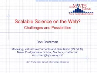 Scalable Science on the Web? Challenges and Possibilities