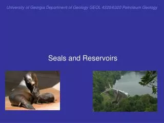 University of Georgia Department of Geology GEOL 4320/6320 Petroleum Geology