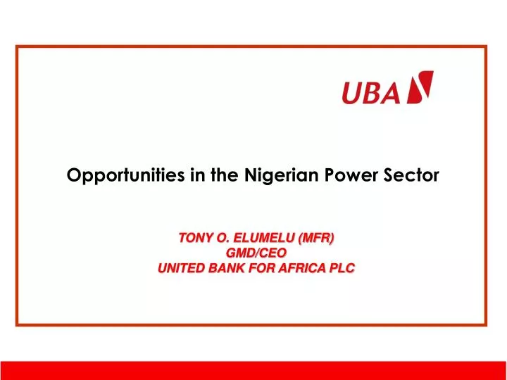 opportunities in the nigerian power sector