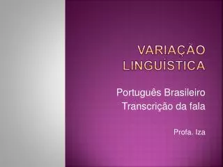 varia o lingu stica