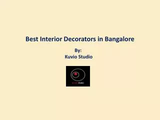Best Interior Decorators in Bangalore
