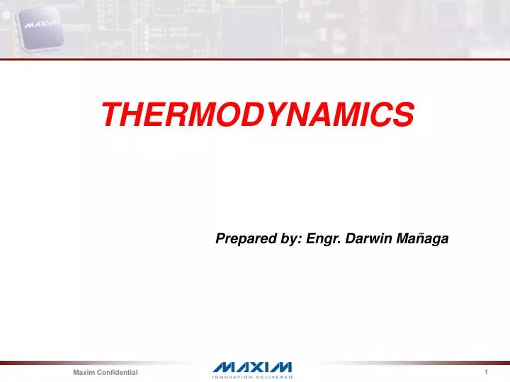 thermodynamics prepared by engr darwin ma aga