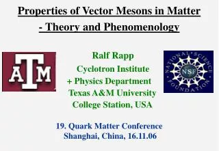 Properties of Vector Mesons in Matter - Theory and Phenomenology