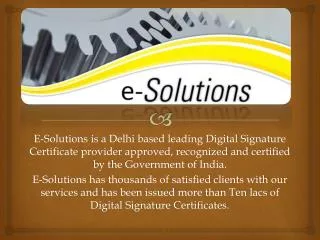 Digital Signature Certificate Provider