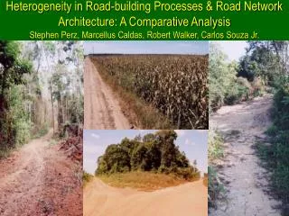 Introduction Roads help define the spatial geometry of forest fragmentation
