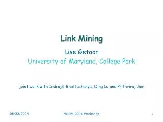 Link Mining