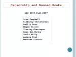 Censorship and Banned Books - slide 1