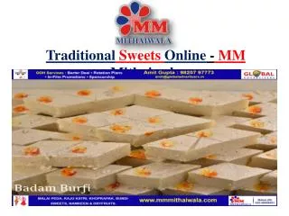 Traditional Sweets Online - MM Mithaiwala