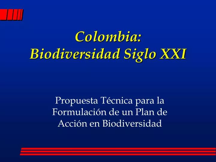 colombia biodiversidad siglo xxi