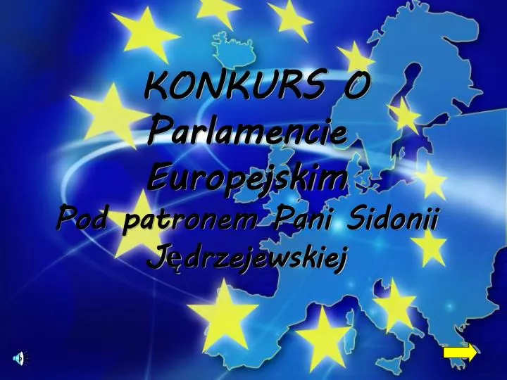 konkurs o parlamencie europejskim pod patronem pani sidonii j drzejewskiej