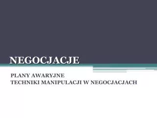 negocjacje
