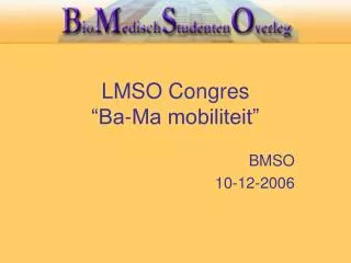 lmso congres ba ma mobiliteit