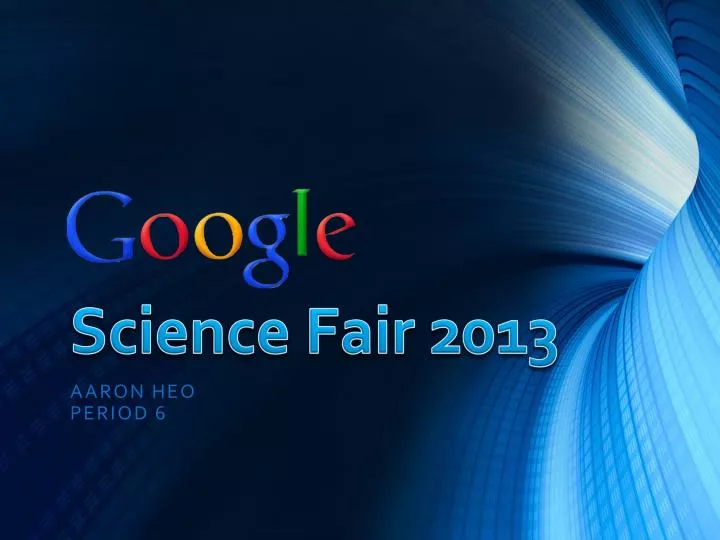 science fair 2013