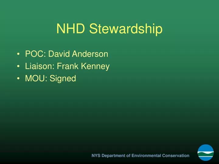 nhd stewardship