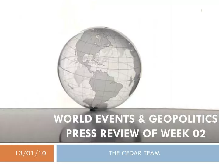 world events geopolitics press review of week 02