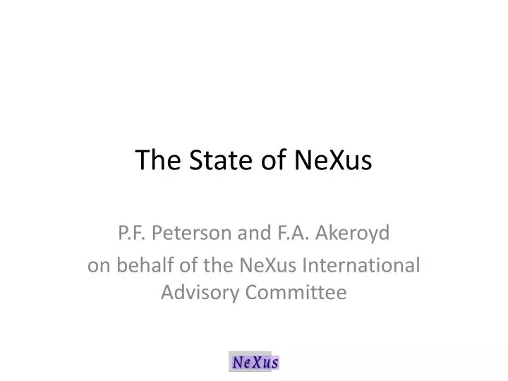 the state of nexus