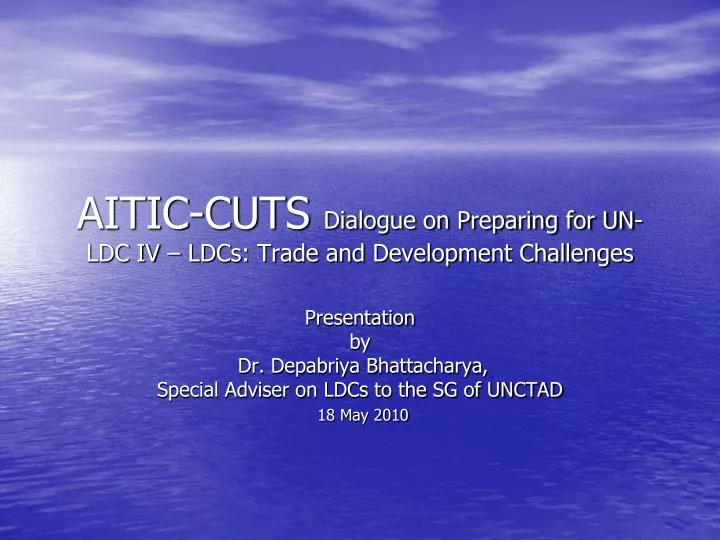 aitic cuts dialogue on preparing for un ldc iv ldcs trade and development challenges