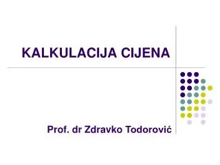 kalkulacija cijena