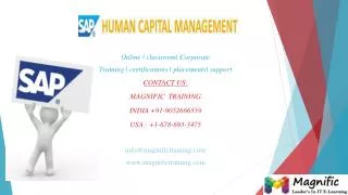 sap hcm online training in Bangalore