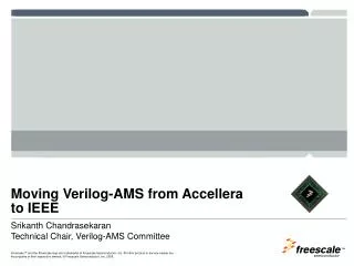 Moving Verilog-AMS from Accellera to IEEE