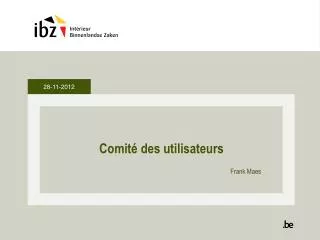 comit des utilisateurs