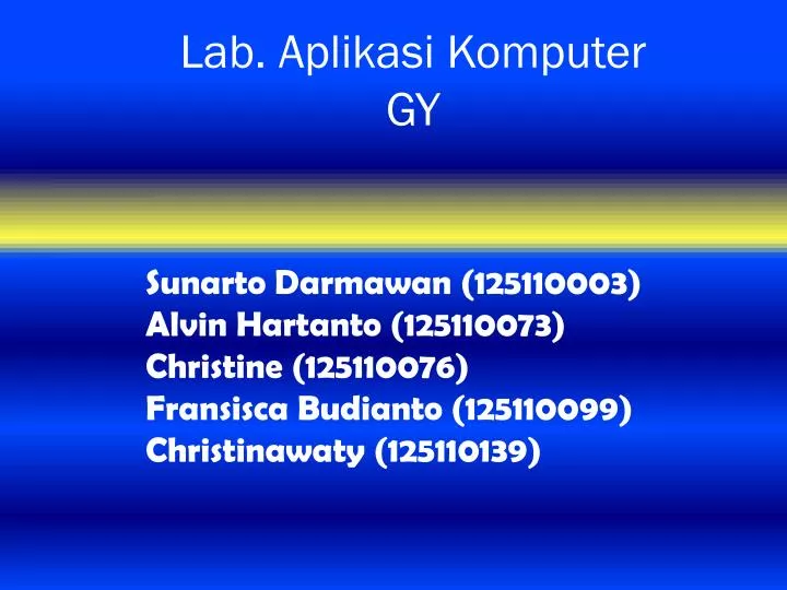 lab aplikasi komputer gy