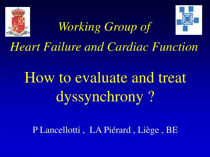 working group of heart failure and cardiac function