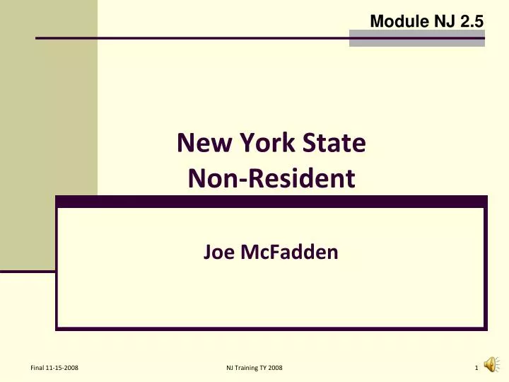 new york state non resident