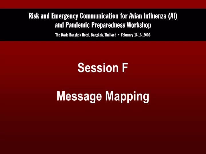 session f message mapping