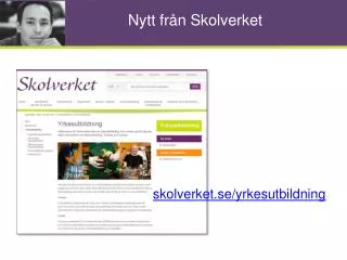 nytt fr n skolverket