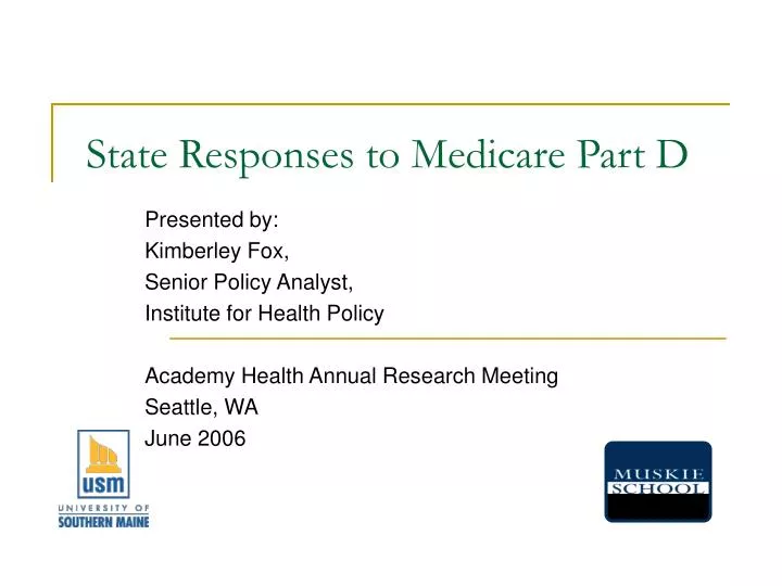 state responses to medicare part d