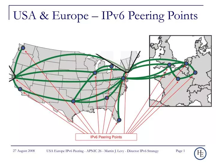 usa europe ipv6 peering points