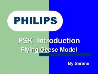 PSK Introduction Flying Geese Model By Serene