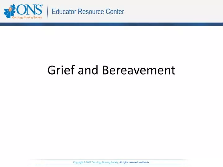 grief and bereavement