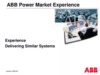ABB Power Market Experience
