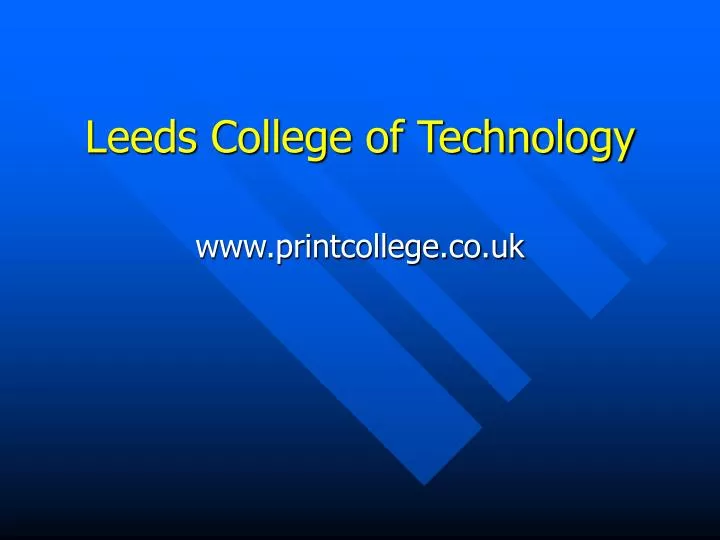 leeds college of technology