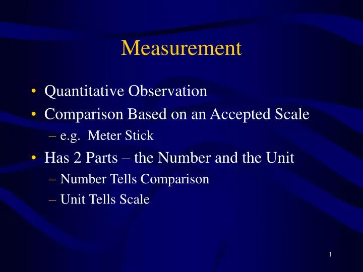 measurement