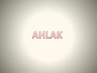 ahlak